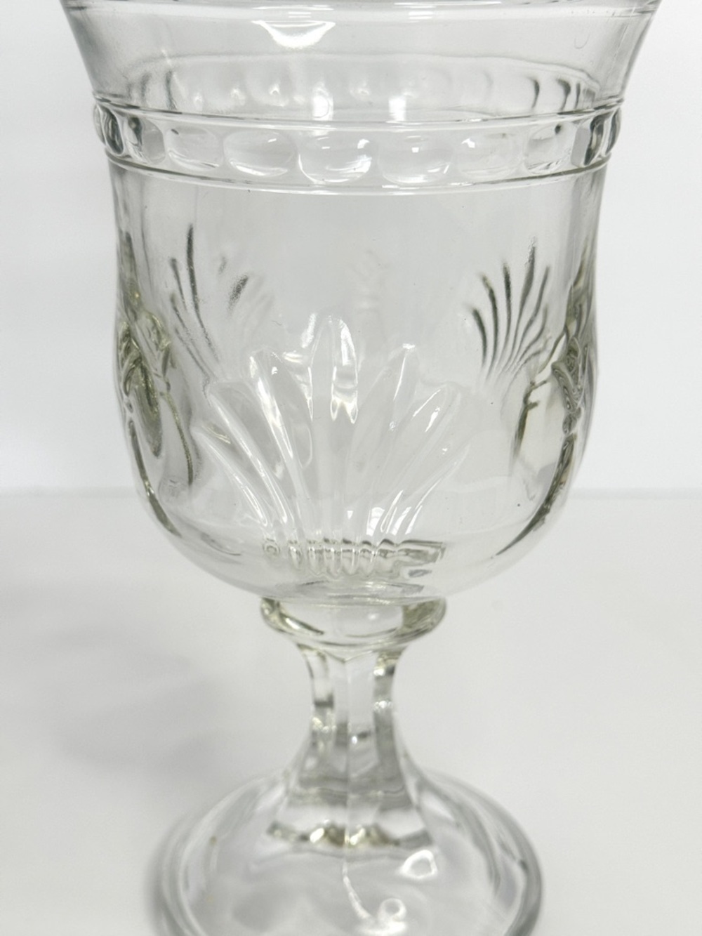Toscany Alexandria Set of 2 ~ Clear Cut Crystal 7" Water Goblets - Picture 3 of 7
